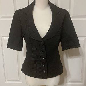 🌹  WHBM Polka Dot Black Blazer Kacket 10 (actual size about 8)